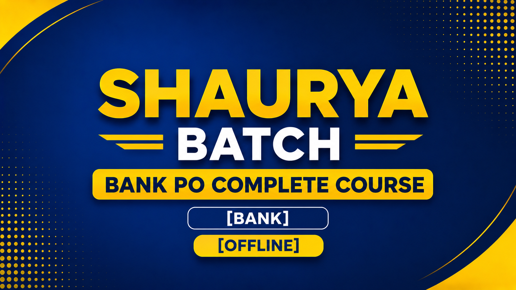 Bank PO Complete Course